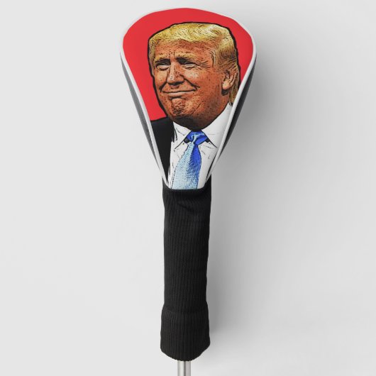 DONALD TRUMP GOLF HOOFDHOES GOLFHEADCOVER (Voorkant)