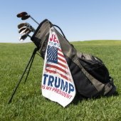 Donald Trump Golfhanddoek (Groen)