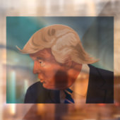 DONALD TRUMP GOOD HAIR WINDOW CLING RAAMSTICKER (Vel 2)