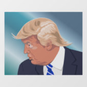 DONALD TRUMP GOOD HAIR WINDOW CLING RAAMSTICKER (Vel)