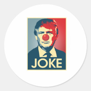 Donald Trump Grap -- Anti-Trump 2016 - Ronde Sticker