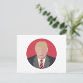 Donald Trump Graphic Representation Briefkaart (Staand voorkant)