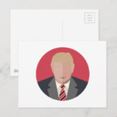 Donald Trump Graphic Representation Briefkaart (Voorkant / Achterkant)