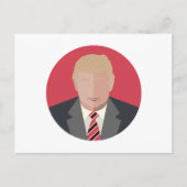 Donald Trump Graphic Representation Briefkaart (Voorkant)