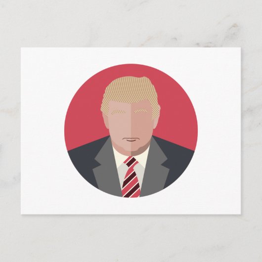 Donald Trump Graphic Representation Briefkaart (Voorkant)