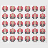 Donald Trump Graphic Representation Cadeaupapier (Vlak)