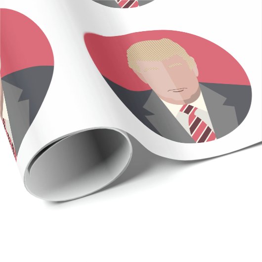 Donald Trump Graphic Representation Cadeaupapier (Rol Hoek)