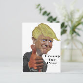 Donald Trump grappig grappig product Trump voor Pr Briefkaart (Staand voorkant)