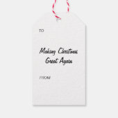 Donald Trump Grappig Kerstcadeau Label Cadeaulabel (Achterkant)