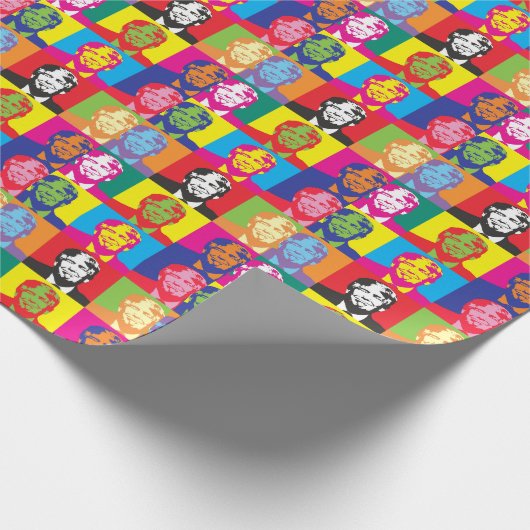 DONALD TRUMP grappig POP ART WRAPPING PAPIER (Hoek)