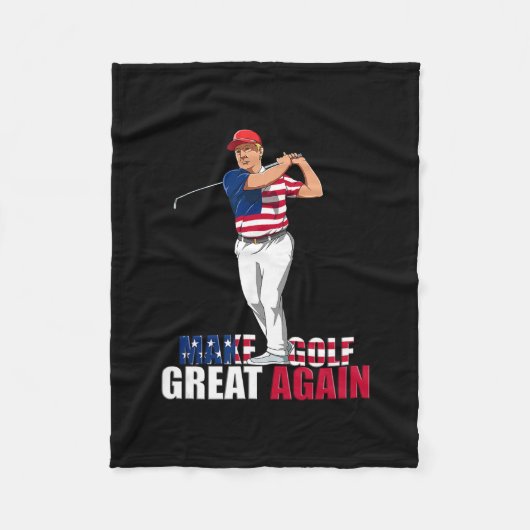 Donald Trump - Grappige golf cadeau  Fleece Deken (Voorkant)