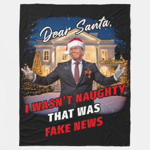 Donald Trump Grappige grap, Beste Kerstman, nepnie Fleece Deken