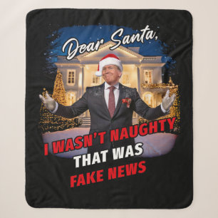 Donald Trump Grappige grap, Beste Kerstman, nepnie Sherpa Deken