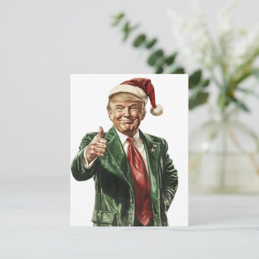 Donald Trump Grappige Kerst Kaart (Staand voorkant)