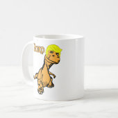 Donald Trump Grappige Mok T. Rump Dinosaurus (Voorkant links)