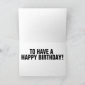 DONALD TRUMP GRAPPIGE VERJAARDAGSKAARTEN, OOM SAM KAART (Binnen)