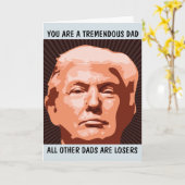 DONALD TRUMP GRAPPIGE VERJAARDAGSKAARTEN VADER KAART (Gele Bloem)