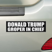 "DONALD TRUMP: GROEPER IN CHIEF" BUMPERSTICKER (Op auto)