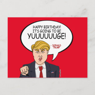 Donald Trump Groet - Gelukkige Verjaardag - PNG.nl Briefkaart
