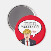 Donald Trump Groet - Gelukkige Verjaardag - PNG.nl Magneet (Voorkant / Achterkant)