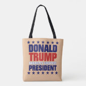Donald Trump - GROOTSTE PRESIDENT VAN AMERIKA Tote Bag (Achterkant)