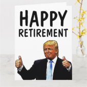 DONALD TRUMP GROTE EXTRA GROOT RETOURKAARTEN KAART (Gele Bloem)