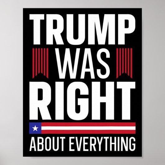 Donald Trump had over alles gelijk Poster (Voorkant)