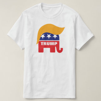 Donald Trump Hair GOP Elephant Logo T-shirt