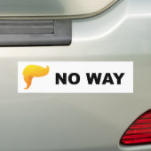 Donald Trump Hair No Way Bumpersticker (Op auto)