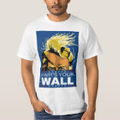 Donald Trump Hair's Basic T-Shirt van je muur Mann (Voorkant)