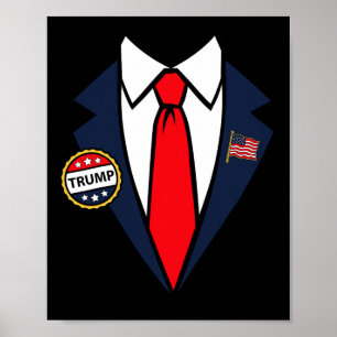 Donald Trump Halloween Kostuum Eenvoudig Laatste M Poster