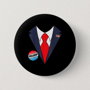 Donald Trump Halloween Kostuum Grappig Kinder Ronde Button 5,7 Cm