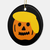 Donald Trump Halloween pompoenkop carpoolgebied Keramisch Ornament (Links)
