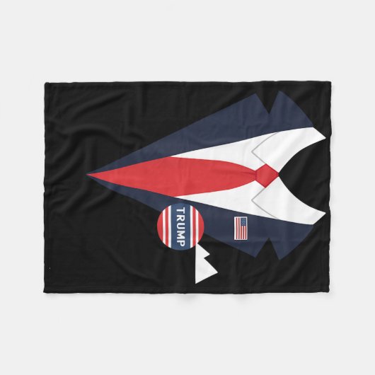 Donald Trump Halloweenkostuum Grappig Kinder pak Fleece Deken (Voorkant (Horizontaal))