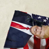 DONALD TRUMP HANDSOME Beach Towelen Strandlaken (In situ)