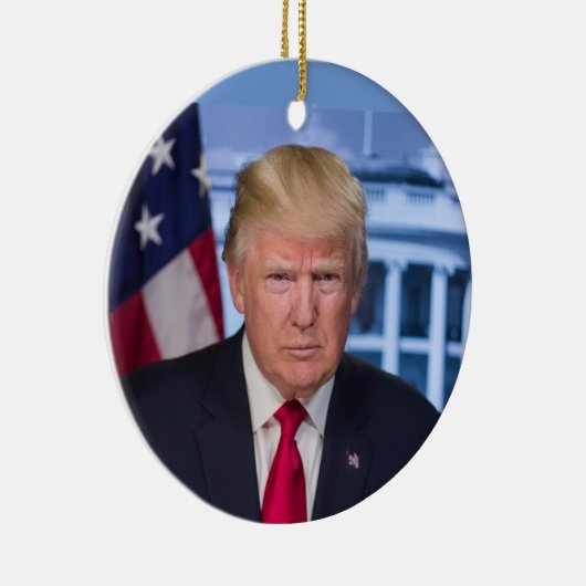 DONALD TRUMP HANDSOME PORTRAIT CHRISTMAS ORNAMENT (Rechts)