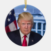 DONALD TRUMP HANDSOME PORTRAIT CHRISTMAS ORNAMENT (Voorkant)