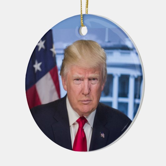 DONALD TRUMP HANDSOME PORTRAIT CHRISTMAS ORNAMENT (Links)