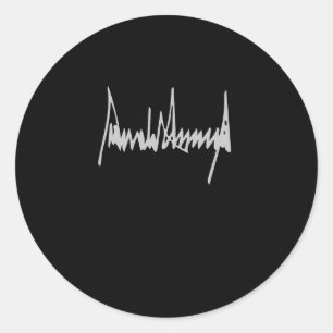 Donald Trump Handtekening Amerika Land VS Presiden Ronde Sticker