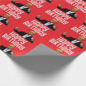 DONALD TRUMP HAPPY BIRTHDAY WRAPPING PAPER CADEAUPAPIER (Hoek)
