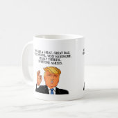 Donald Trump Happy Fathers Day Coffee Mok Grote Gr (Voorkant links)