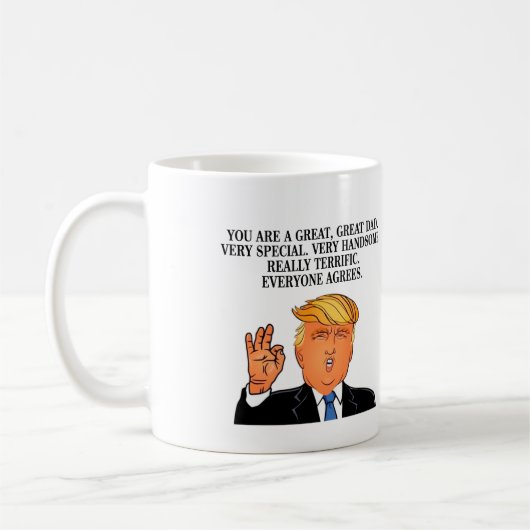 Donald Trump Happy Fathers Day Coffee Mok Grote Gr (Links)