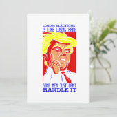 donald trump heeft de verkiezingen verloren kaart (Staand voorkant)