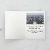 Donald Trump heeft een ‘enorm feest’-verjaardagska Bedankkaart (Binnen)