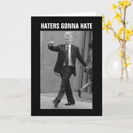 Donald Trump heeft een hekel aan Kaart (Gele Bloem)