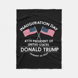 Donald Trump heeft in 2024 de Mannen van de inaugu Fleece Deken