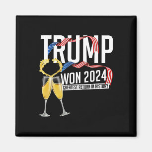 Donald Trump heeft in 2024 de Mannen van de inaugu Magneet