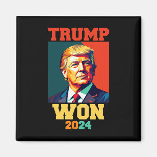 Donald Trump heeft in 2024 de Mannen van de inaugu Magneet
