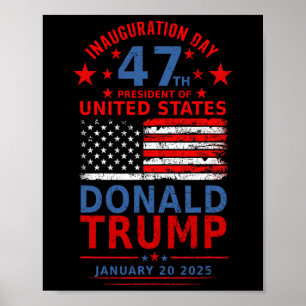 Donald Trump heeft in 2024 de Mannen van de inaugu Poster