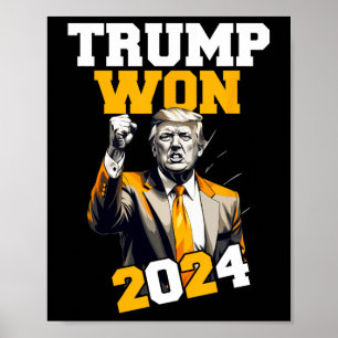 Donald Trump heeft in 2024 de Mannen van de inaugu Poster